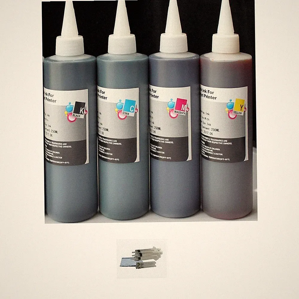 4 Bulk refill ink for Ricoh inkjet printer 4 colors 4x250ml
