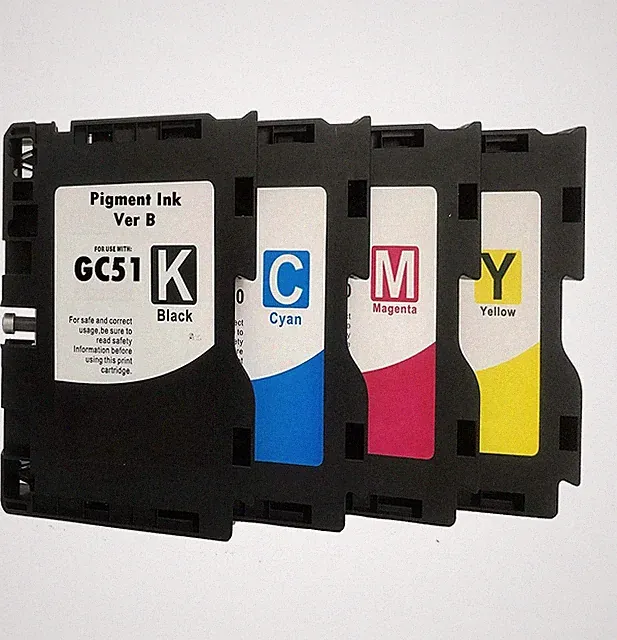 4 Pack RICOH GC51 ink cartridge For SG3210DNw SG3210 with pigment ink