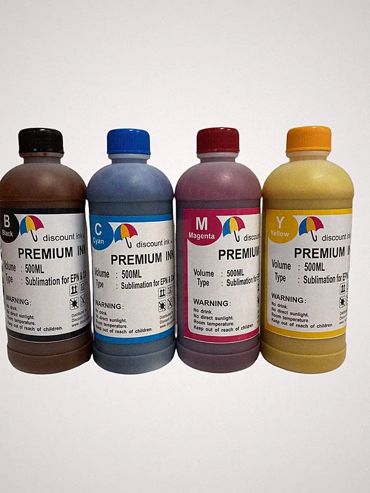 4x500ml pigment sublimation Ink for Ricoh refillable cartridge CISS