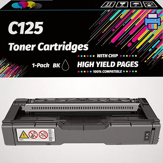 C125 Toner Cartridges for Ricoh C125 P C125 MF etc. Printers