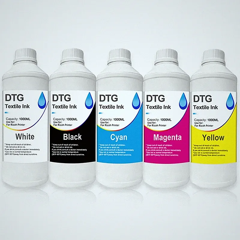 DTG Textile Pigment Ink for Ricoh Ri 100 1000 3000 6000 Ri100 G4 G5 Printer