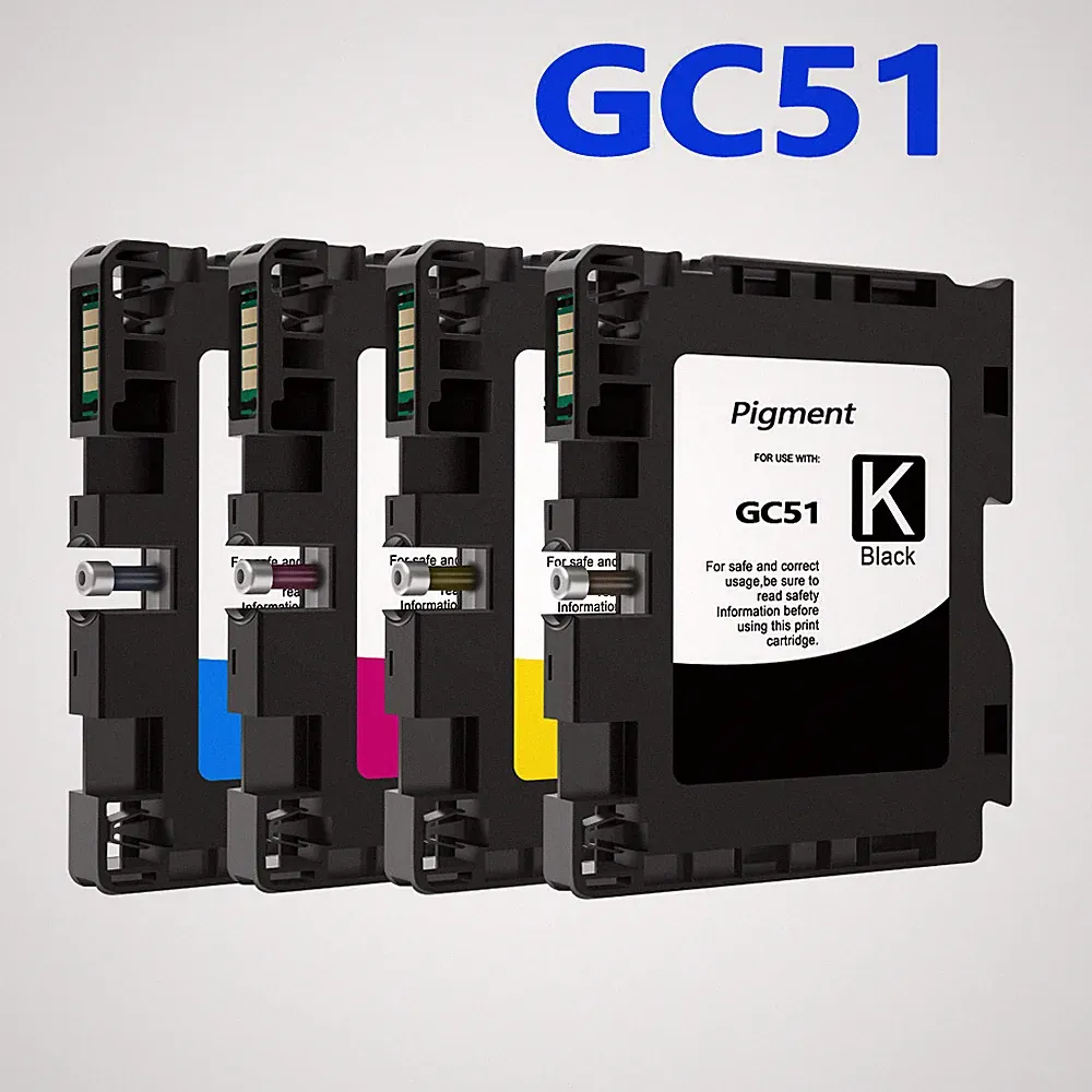 GC51 Sublimation Ink Cartridge for Ricoh SG3210DNW Printer 4colors/set