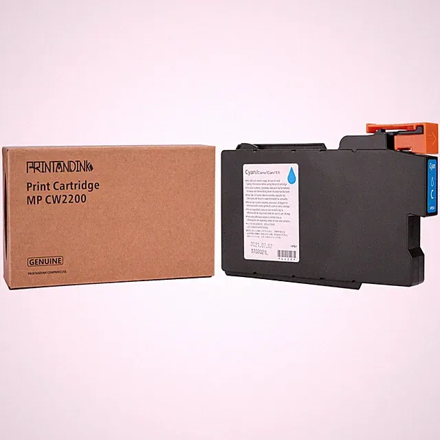 Genuine Ricoh MP CW2200 Cyan Ink Cartridge | High Yield 120ml | 2-Yr Warranty
