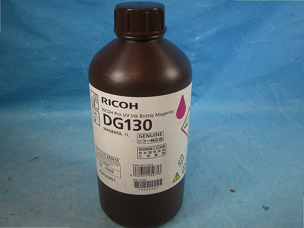 GENUINE RICOH PRO UV INK BOTTLE MAGENTA DG130 - EDP 342610 - EXP 08.26