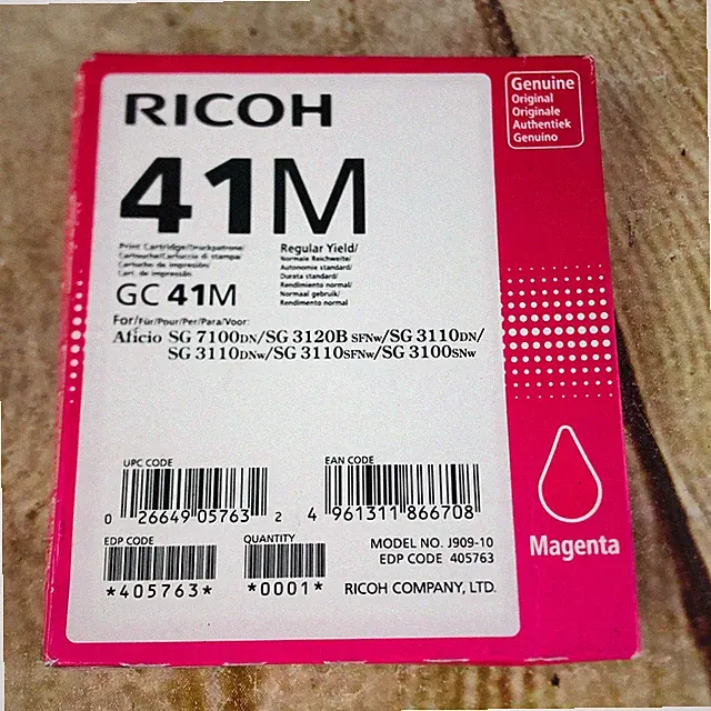 New Genuine Ricoh 41M Ink Cartridge 2018 exp