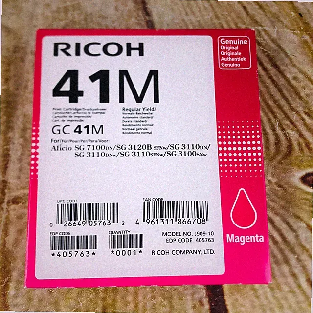 New Genuine Ricoh 41M Ink Cartridge