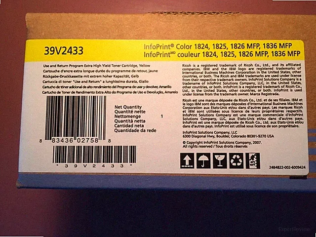 NEW IN BOX Ricoh Ink Yellow Infoprint 1824, 1825, 1826 MFP, 1836 MFP