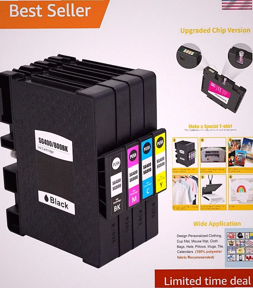 Professional Quality Refillable Ink for Sawgrass SG400 SG800 - 800 Page Yield