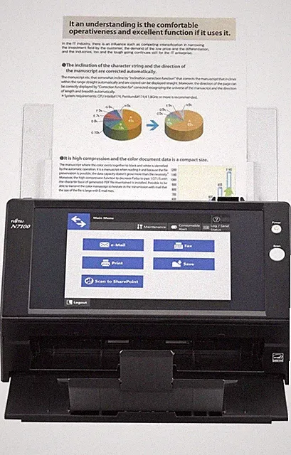 RE_NEWED Ricoh Fujitsu N7100e Network Scanner PA03706-b505