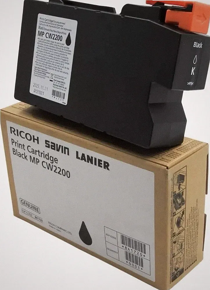 Ricoh 841720 Black Ink Cartridge Genuine OEM for MP CW2200 Printer