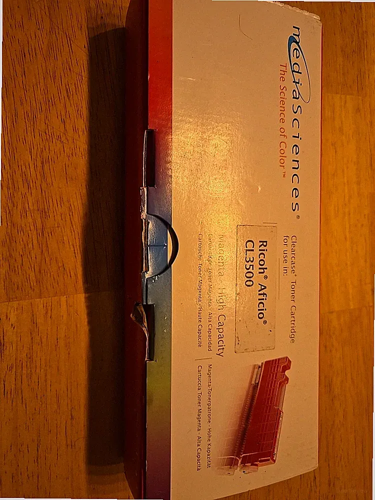Ricoh Aficio CL3500 Ink Toner Cart. Mediasciences Ms3510m Magenta. New In Box