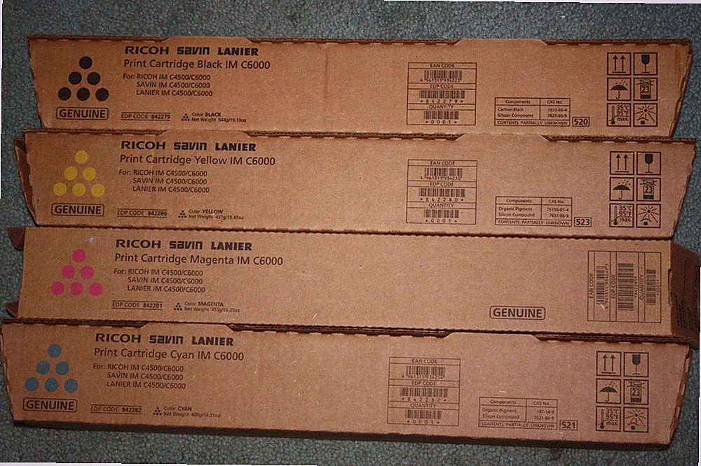 Ricoh color toner ink cartridge laser printer multifunction all-in-one copier