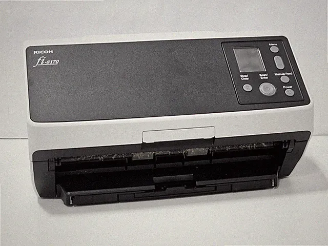Ricoh fi-8170 Scanner Duplex USB Ethernet ADF Scan Count 842 No Top Tray