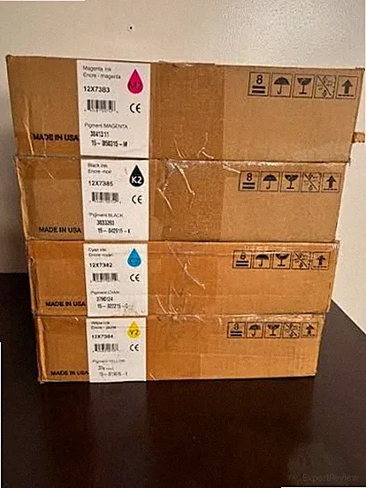 Ricoh Pigment Ink Cartridge Set-Black, Cyan, Magenta & Yellow-Factory Sealed OEM