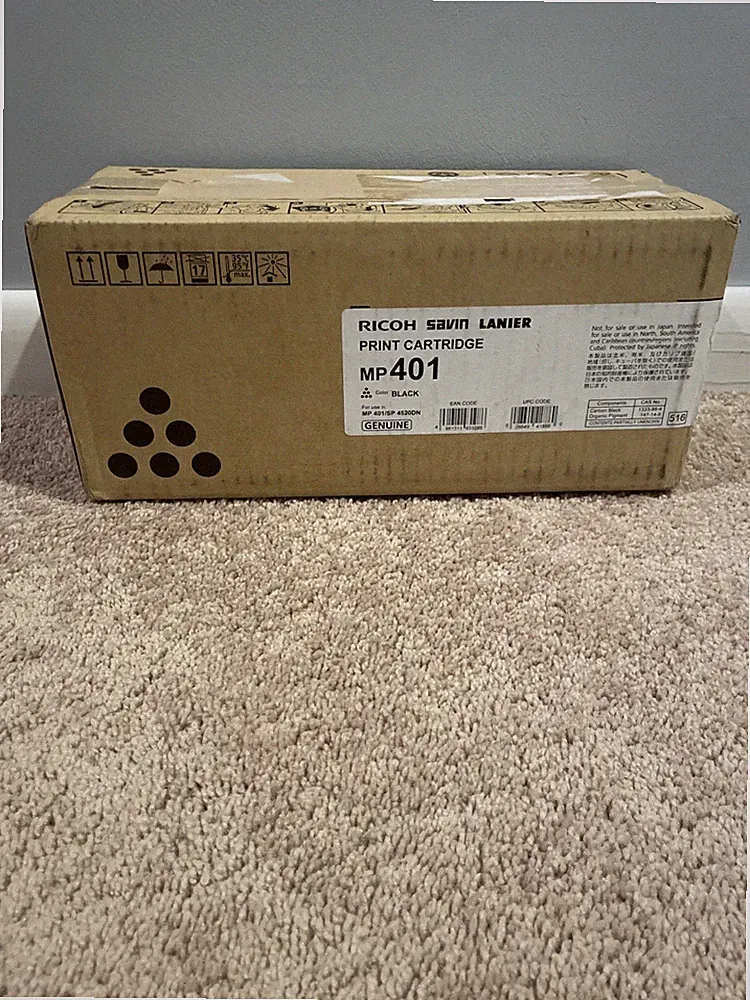 Ricoh Savin Lainer Print Cartridge MP 401 Black Ink Printer