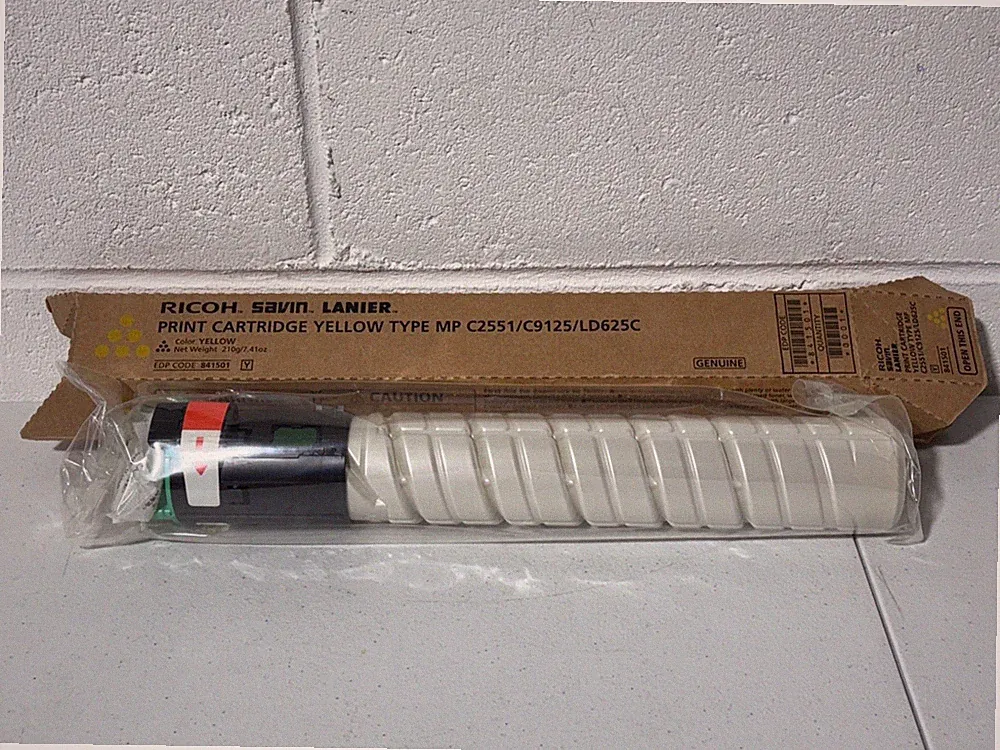 Ricoh Savin Lanier Yellow Printer Cartridge C2551 C9125 LD625C EDP 841501 SEALED
